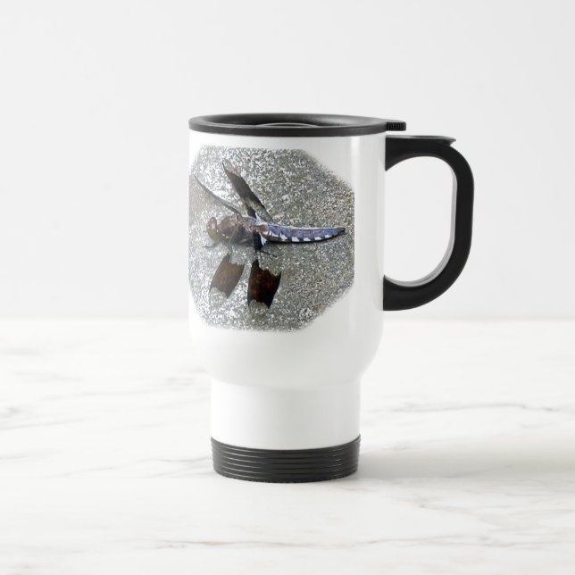 Blue Dragonfly Travel Mug (Right)