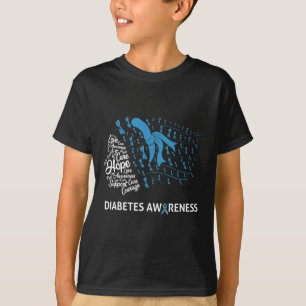 Blue Dragonfly Type 1 Diabetes Awareness Day Warri T-Shirt