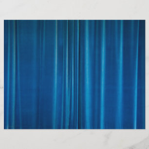 Blue drapes flyer