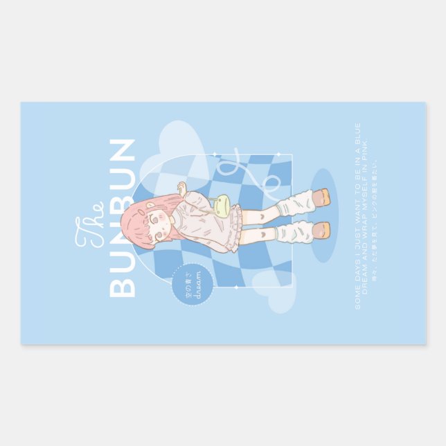 Blue Dream Pink  Sticker (Front)