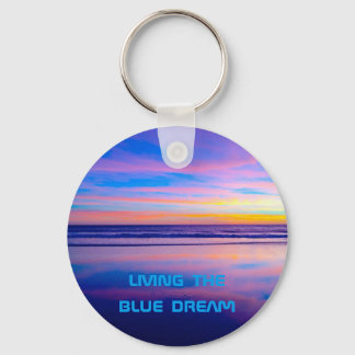 Blue Dream Sunset Santa Monica Keychain