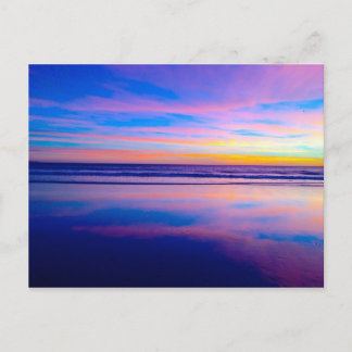 Blue Dream Sunset, Santa Monica Postcard