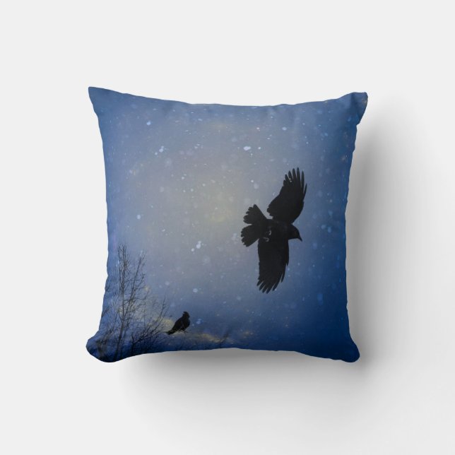 Blue Dream Throw Pillow (Front)