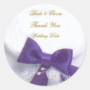 Blue Dream Wedding Thank You Sticker