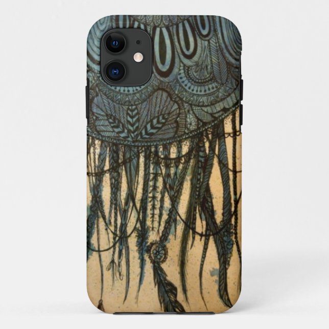 Blue Dreamcatcher iPhone 5 coque (Dos)