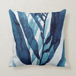 Blue Drift I Throw Pillow