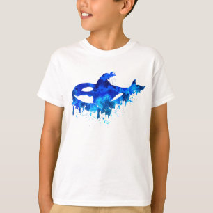 Blue Dripping Orca T-Shirt