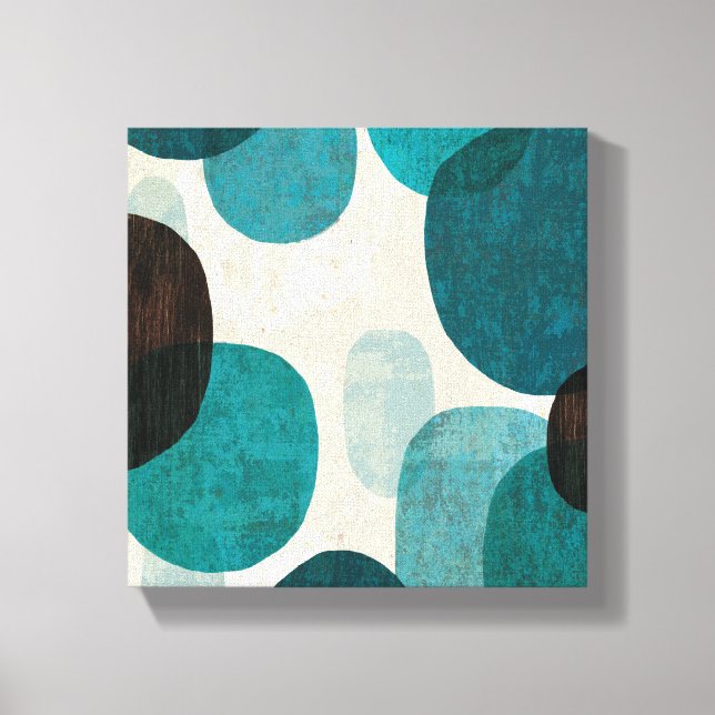 Blue Drips Canvas Print (Front)