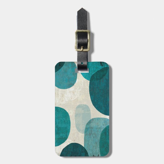 Blue Drips Luggage Tag (Front Vertical)