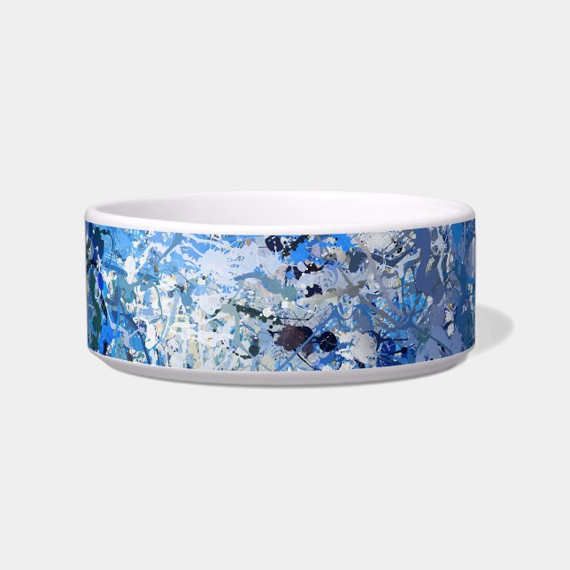 Blue Drops Abstraction Bowl (Front)