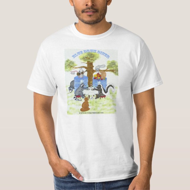 Blue Drum Diner T-Shirt (Front)