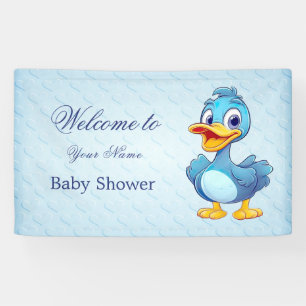 Blue Duck Baby Shower Banner