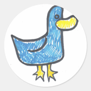 Blue Duck That's Quacktastic Classic Round Sticker