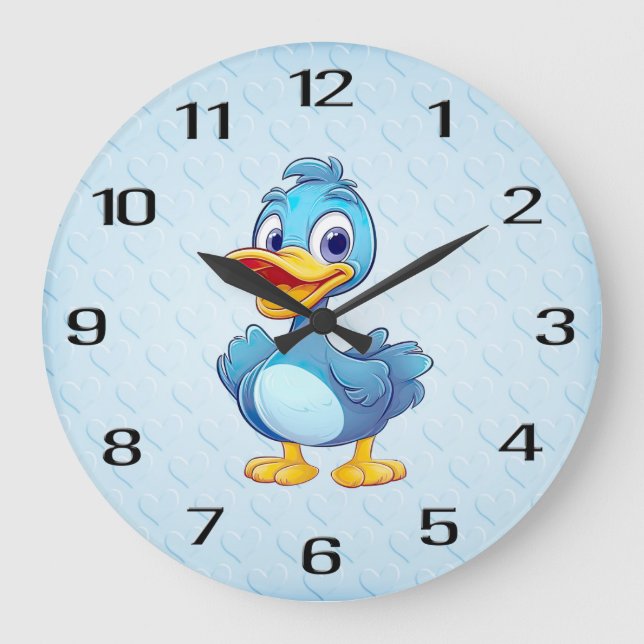 Blue Duck Wall Clock (Front)