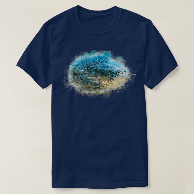 Blue dwarf gourami Colisa lalia T-Shirt (Design Front)