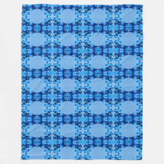Blue Dye Heart Fleece Blanket
