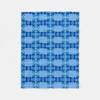 Blue Dye Heart Fleece Blanket