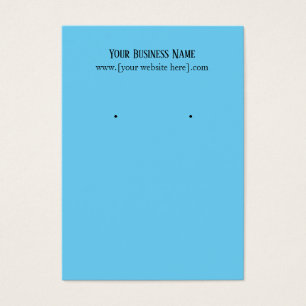 Blue Earring Business Cards