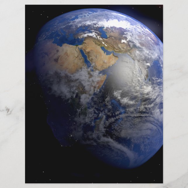 Blue Earth From Space  Inspirational (Front)