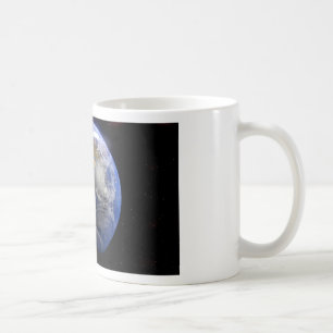 Blue Earth From Space  Inspirational Coffee Mug