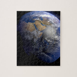 Blue Earth From Space Inspirational Jigsaw Puzzle