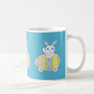 Blue Easter Egg Bunny Mug
