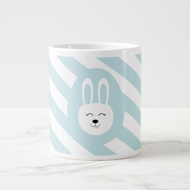Blue Easter Egg Large Coffee Mug (Front)