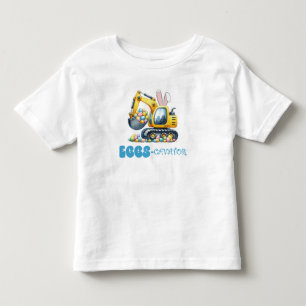 Blue Easter Eggs-Cavator Bunny Toddler T-shirt