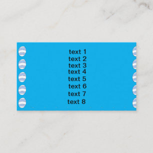 Blue Easter Eggs Pattern Business Card