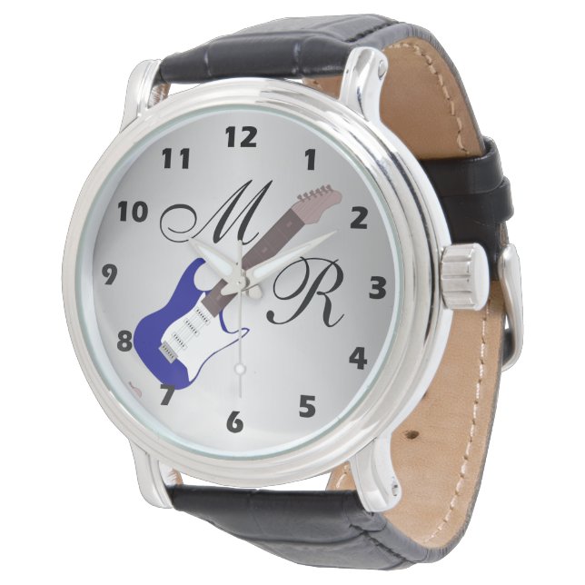 Blue Electric Guitar Watch (Angled)