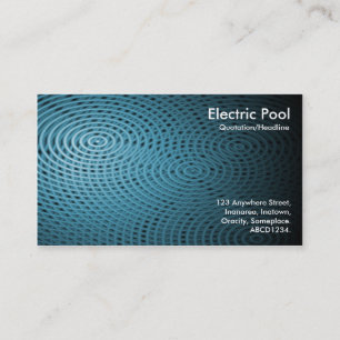 Blue Electric Pool 010 Business Card