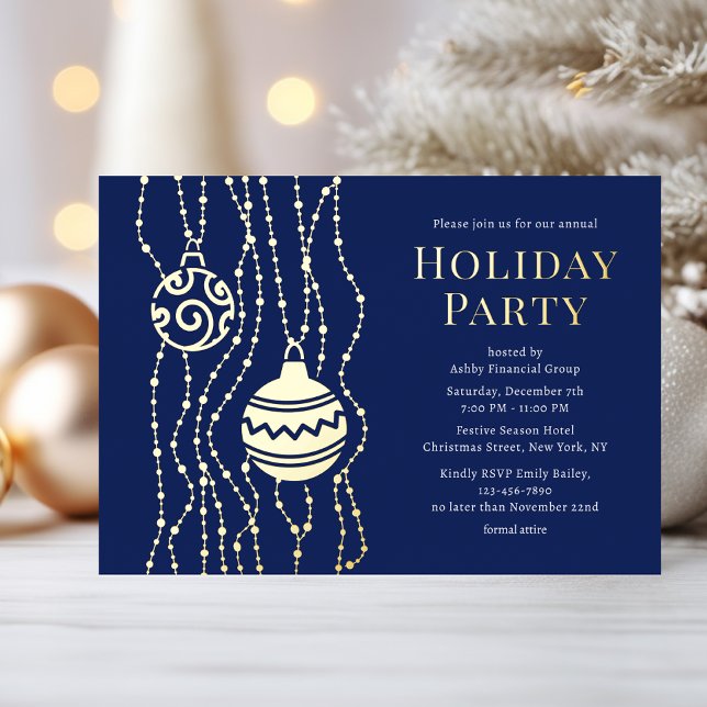 Blue Elegant Christmas Party Corporate Holiday (Creator Uploaded)