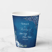 Blue Elegant floral summer wedding