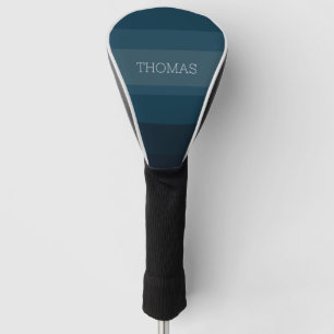 Blue elegant golf head cover