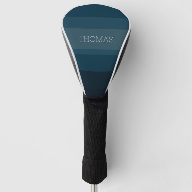 Blue elegant  golf head cover (Front)