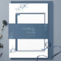 Blue Elegant Modern and Minimal Wedding