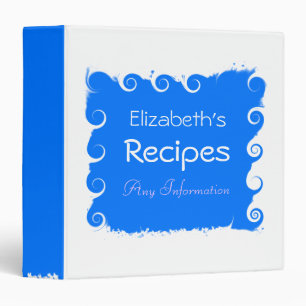 Blue Elegant Modern Binder