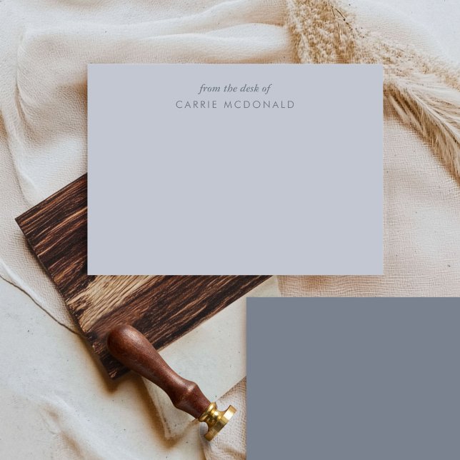 Blue Elegant Personalized Stationery Card (Blue Elegant Personalized Stationery Note Card)