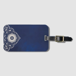 Blue elegant Turkish Design Luggage Tag