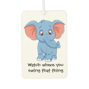 Blue Elephant  Air Freshener