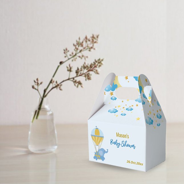  Blue Elephant Baby Shower Favour Boxes (Creator Uploaded)