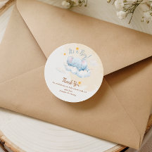 Blue Elephant Baby Shower Thank You It's a Boy