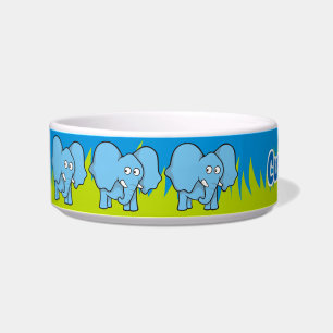 Blue elephant cartoon bowl