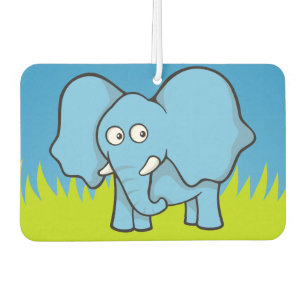 Blue elephant cartoon car air freshener