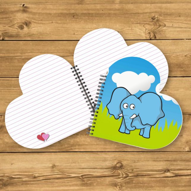 Blue Elephant Cartoon Notebook (Creator Uploaded)