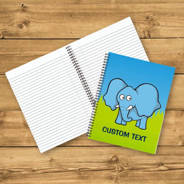Blue Elephant Cartoon Notebook (Creator Uploaded)