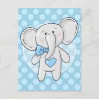 Blue Elephant - Cute Baby Boys Room Nursery
