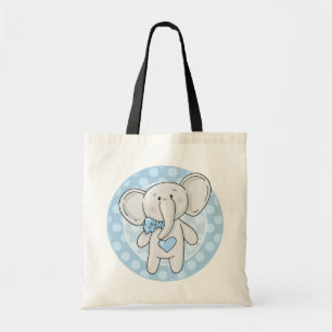 Blue Elephant - Cute Baby Toddler Child Tote Bag