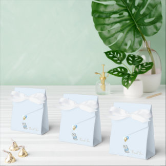 Blue Elephant Gift Favour Baby Shower  Favor Box