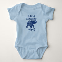 Blue Elephant I Love Name a Tonne Personalized